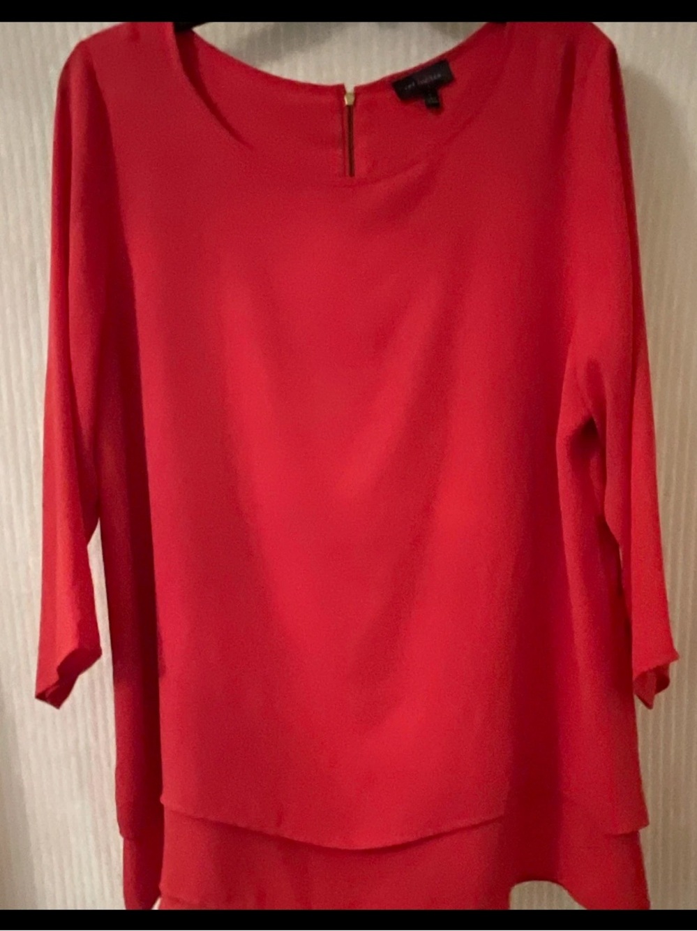 Women's Red Layered Blouse - the limited